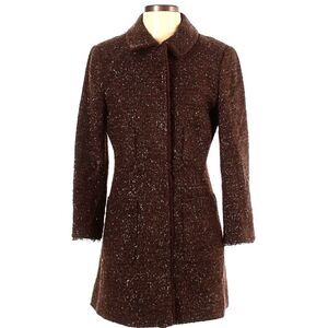 Lafayette 148 Brown Tweed Coat